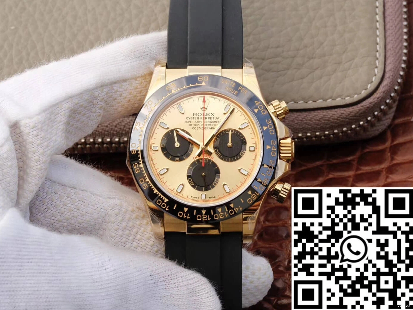 Chronograph Daytona Rolex V6 Yellow 116518ln JH Factory Gold Black Cosmograph 0423